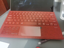 微軟Surfacepro 8 9 X/10/11藍(lán)牙鍵盤蓋Pro 7654超薄無線磁吸鍵盤 Pro3/4/5/6/7【波比紅】背光 曬單實(shí)拍圖