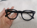 MOSCOT LEMTOSH眼鏡框板材女士 歐美黑色板材框眼睛 復古橢圓形大臉近視鏡架男款 黑色框 曬單實(shí)拍圖