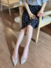回力四季2025尖頭鉚釘單鞋女法式氣質(zhì)漆皮外穿柳丁瓢鞋晚晚風(fēng)溫柔裸色平底 卡其色 2cm 37 (235mm) 曬單實(shí)拍圖