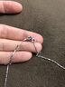 DRSJPT950鉑金項鏈女18K鉆石吊墜白金鎖骨鏈生日送女友老婆情人節(jié)禮物 唯你獨愛吊墜+元寶鏈輕奢款 曬單實拍圖
