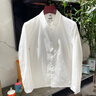 弗朗西保羅（FULANLE PAULO）高端防曬衣男2025新款防曬衣外套男士休閑上衣翻領(lǐng)襯衫式夾克薄款 白色 L (175) 曬單實(shí)拍圖
