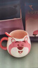 迪士尼（Disney）草莓熊水杯陶瓷馬克杯女生喝水大肚杯伴手禮生日禮物咖啡學(xué)生水杯 草莓熊大肚杯禮盒裝 480ml 曬單實(shí)拍圖