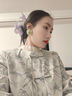 德瑪納【清冷白茶】春秋國風(fēng)新中式圓領(lǐng)提花對襟流蘇扣藏肉外套女短款 曬單實(shí)拍圖
