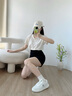 Calvin KleinJeans25女ck復古皮革拼接印花厚底休閑鞋運動(dòng)鞋板鞋禮物YW01890 0K4-月光白 38 曬單實(shí)拍圖