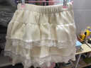 賞峰甜美減齡白色芭蕾風(fēng)半身裙女高腰松緊蓬蓬裙蕾絲蛋糕裙短裙女 主圖款 S 建議80-90斤 曬單實(shí)拍圖