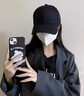 貝初眾韓版棒球帽女2025夏季新款大頭圍顯臉小寬檐加大加深純色鴨舌帽子 黑色【PLUS大頭圍】更挺闊 均碼 一般都能戴(54-62cm)可調(diào)節(jié) 曬單實(shí)拍圖