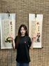 查爾斯桃心  潮牌T恤男女同款可愛(ài)卡通純棉學(xué)生情侶裝打底衫短袖 黑色 S  曬單實(shí)拍圖