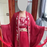 女士漢服繡閣九尾款2025原創(chuàng)神話系列大袖衫訶子裙春秋漢服女套裝 紅色九尾 XL 曬單實拍圖