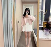 沐霓 吊帶背心女 可外穿2025夏季內搭打底衫百搭修身蕾絲上衣不帶胸墊 蕾絲花邊吊帶【粉色】 曬單實拍圖