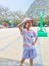 NICKYBABY女童運動(dòng)短褲夏季2025新款兒童五分褲薄款夏裝中褲女大童工裝褲子 18442紫色褲子【單褲子】 130 cm 曬單實(shí)拍圖