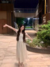衣然呈品法式一字肩短袖T恤女夏季高腰鎖骨露肩收腰小個(gè)子仙氣網(wǎng)紗上衣女 白色 均碼 【建議85-120斤】 曬單實(shí)拍圖