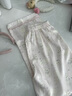 思莉太太 SLEEP TIGHT睡衣女春秋款冰絲長(cháng)袖高級感甜美粉色條紋貓咪印花春夏季家居服 WZT05690 M 曬單實(shí)拍圖
