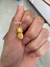 周六福（ZLF）七夕禮物  黃金吊墜男女款足金十二生肖抱財吉祥物掛墜 定價 福貴牛牛 -1.3g 曬單實拍圖