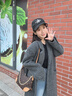 酷奇露娜輕奢包包女款2025年單肩包斜挎女包奢侈品牌送老婆女友生日禮物 咖啡色 曬單實(shí)拍圖
