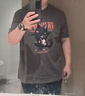 JEANSWEST LIFE真維斯純棉短袖T恤男夏季卡通黑喵潮流ins上衣男士休閑寬松打底衫 曬單實拍圖