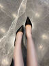 NINE WEST/玖熙高跟鞋女細跟單鞋女鞋子2025新款軟底女鞋久站不累腳 黑色 34 (220mm) 曬單實拍圖