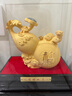 禮之源絨沙金招財(cái)葫蘆酒柜擺件高端大氣裝飾品公司會(huì)議定制紀(jì)念裝飾禮品 絨沙金-福祿如意 曬單實(shí)拍圖