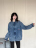 Lee Cooper李庫珀孟子義同款牛仔外套女明星春秋水洗休閑高端潮流夾克翻領(lǐng)女 藍色【孟子義同款】 S 偏大一碼【建議拍小一碼】 曬單實(shí)拍圖