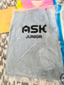 ASK JUNIOR2025秋季新品時(shí)尚女童褲子休閑兒童時(shí)尚刮破水洗彈力牛仔長(cháng)褲童裝 藍色 150 曬單實(shí)拍圖