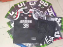 美式耐高籃球服套裝高中大學(xué)聯(lián)賽男女運動(dòng)比賽訓練隊服球衣定制夏 美式球衣黑色-可印字印號 M 曬單實(shí)拍圖