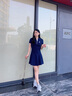 Teenie Weenie小熊女裝連衣裙2025夏季新款休閑活力清新時(shí)尚POLO裙 藏青色 S 曬單實(shí)拍圖