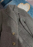 尚都比拉短款雙面毛呢大衣女小個(gè)子冬季氣質(zhì)高級感羊毛外套 灰色 XL  曬單實(shí)拍圖