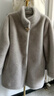 琴莫時(shí)尚媽媽冬裝外套洋氣皮草中老年女氣質(zhì)高貴皮毛一體仿水貂絨大衣 灰白色 XL （建議135-155斤） 曬單實(shí)拍圖