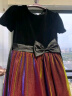 衣諾坊女童禮服長(zhǎng)裙兒童花童女孩公主裙演出服 火焰紅長(zhǎng)裙160cm 曬單實(shí)拍圖