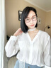 派麗蒙近視眼鏡超輕美拉德新款男可配度數防藍光眼鏡架女款85133 R1 透明酒紅-咖銀 單鏡框【配鏡更劃算】 曬單實(shí)拍圖