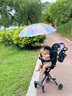JCZS德國嬰兒車(chē)遮陽(yáng)傘遛娃神器寶寶加大通用雨傘雨具防曬防紫外線(xiàn)戶(hù)外 【德國黑膠】85cm-梧桐米抗風(fēng)級 曬單實(shí)拍圖