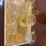 瓷牌茗茶具（cipaiming teaset）瓷牌茗 玻璃茶具套裝家用茶壺小套竹木茶盤(pán)茶臺會(huì )客簡(jiǎn)約茶杯 豎紋《小棱影》10件套+大方長(cháng)密胺盤(pán) 曬單實(shí)拍圖
