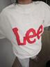 Lee兒童衛(wèi)衣春款時(shí)尚帥氣男孩女童上衣寬松休閑舒適百搭 白色 150  曬單實(shí)拍圖