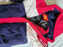 雪中飛童裝兒童羽絨服男童撞色拼接女童中大童新款加厚羽絨服 紅色 170 曬單實(shí)拍圖