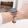 方哲品牌原裝適用蘋果s10表帶iwatch9/8/7真皮小蠻腰腕帶ApplewatchUltra2/1替換帶輕奢女款 【豆沙色】玫瑰金扣 適用iwatch10【42MM表盤】 曬單實拍圖