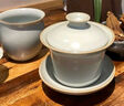 雅瓷汝窯茶具三件套一人蓋碗茶壺公道杯茶杯功夫如蘭茶具套裝禮盒裝 曬單實(shí)拍圖