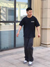 WHIM NASA情侶短袖男純棉t恤男女同款夏季衣服男裝寬松百搭潮牌上衣體恤衫 黑色t恤 XL （135-155斤） 曬單實(shí)拍圖
