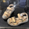 Jeep吉普2025年新款涼鞋男鞋夏季包頭戶(hù)外耐磨休閑運動(dòng)防滑真皮沙灘鞋 駝色 41 曬單實(shí)拍圖