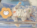 貝瑞加（Babyprints）寶寶連體衣2件裝嬰兒純棉滿月服四季長袖哈衣薄款家居睡衣 海梨66 曬單實(shí)拍圖