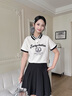 香影學(xué)院風(fēng)灰色短裙女2025夏季新款顯瘦a字裙高腰jk風(fēng)百褶半身裙 深灰 S 155/80A/85-95斤 曬單實(shí)拍圖