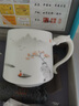 典躍羊脂玉白瓷茶杯高檔帶過(guò)濾大容量老板杯辦公室茶水分離泡茶杯送禮 羊脂玉瓷海川杯手繪江南山水 曬單實(shí)拍圖