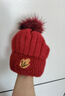 笙格兒 帽子女秋冬季毛線(xiàn)帽百搭兔毛新款韓版時(shí)尚冬天女士加絨加厚保暖套頭針織帽 酒紅 均碼 曬單實(shí)拍圖