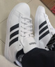 阿迪達斯（adidas）男鞋 秋季新款經(jīng)典三條紋運動鞋低幫休閑鞋防滑板鞋耐磨籃球鞋男 皮面潮鞋/店長主推 42 曬單實拍圖