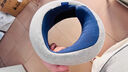 OSTRICHPILLOW鴕鳥枕不歪脖旅行記憶棉u型枕飛機(jī)睡眠靠枕辦公午睡枕頭禮品禮物 黑灰色 曬單實(shí)拍圖