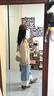 GARNUO卡其色短款風(fēng)衣外套女小個(gè)子2025春秋新款高級感薄款寬松休閑大衣 卡其色 M 【111-130斤】 曬單實(shí)拍圖