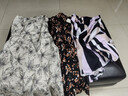 ROEYSHOUSE羅衣通勤花色a擺半身裙女夏裝新款時尚緞面高腰中長裙08782 花色 M 曬單實拍圖