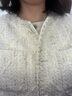 紅袖小香風(fēng)短外套春季2025新款女裝刺繡織帶邊圓領(lǐng)甜美氣質(zhì)百搭上衣 米白004 S 曬單實(shí)拍圖