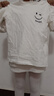 女童短袖t恤2024年夏季新款男童兒童中大童白色純棉半袖男孩夏裝 2024白色-黑圖 130 曬單實(shí)拍圖