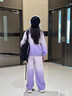 迪士尼女童運動套裝2025春秋裝新款洋氣兒童漸變純棉衛(wèi)衣衛(wèi)褲休閑兩件套 紫色 130 曬單實拍圖