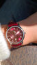天梭（TISSOT）【官方授權(quán)店】 瑞士手表 新款卡森臻我系列1853石英小美人女表 酒紅色皮帶T122.210.16.373.00 曬單實拍圖