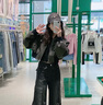 CHUU純色多口袋外套女2025夏季新品設計感側(cè)拉鏈出游長袖短款上衣 中度灰 均碼 曬單實拍圖